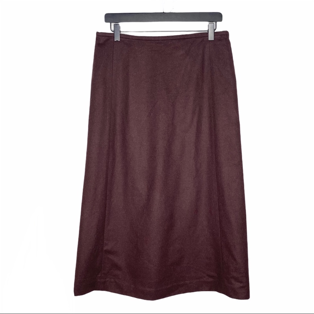 Banana Republic long wool lined skirt
